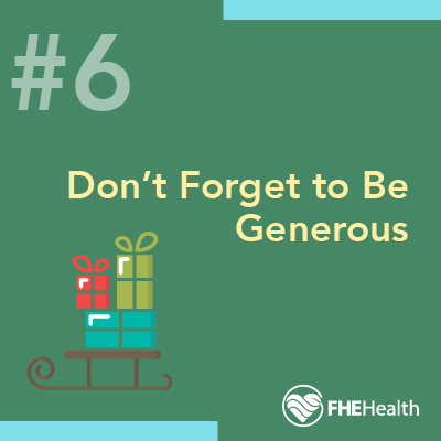 dont forget to be generous