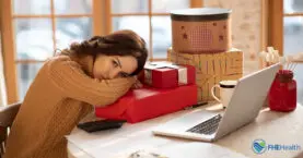 Woman suffering from holiday depression seeking help from FHE Health