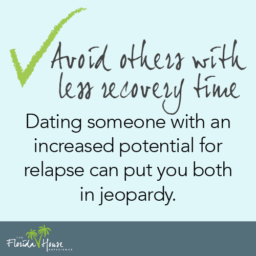 Don't date those with less recovery time