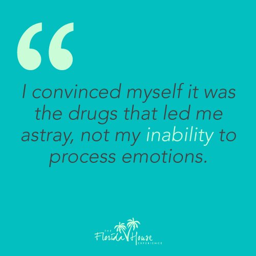 Quote 2 - I convinced myself it was the drugs that led me astray