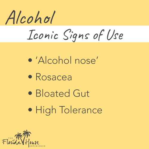 The iconic signs of alcohol abuse