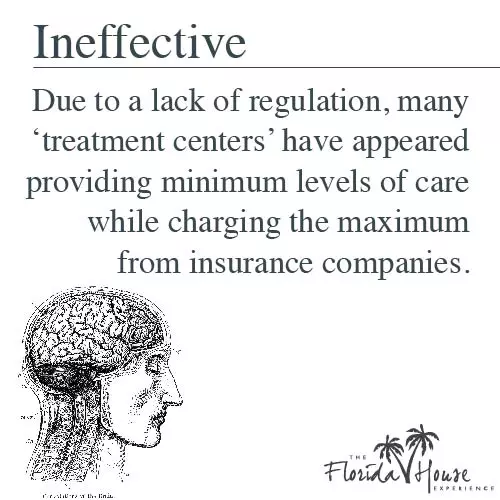 Addiction treatment using ineffective methods