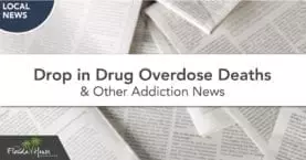 Drop in drug overdose deaths and other addiction news