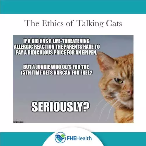 Unethical Narcan Cat Meme