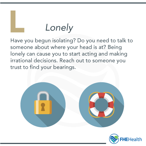 L is for Lonely in HALT