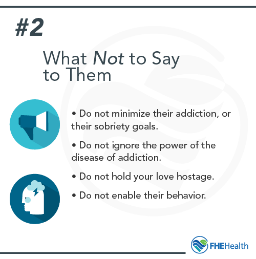 Things You shouldn't say to an addict