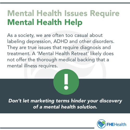 Mental Health issues require Mental Health Help