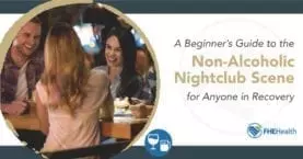 Non-alcoholic night club scene