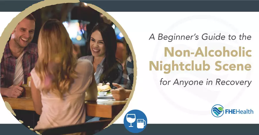 Non-alcoholic night club scene