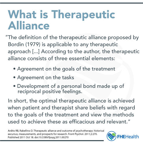 What is therapeutic alliance