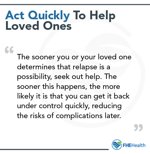 Act Quickly in a mental health relapse