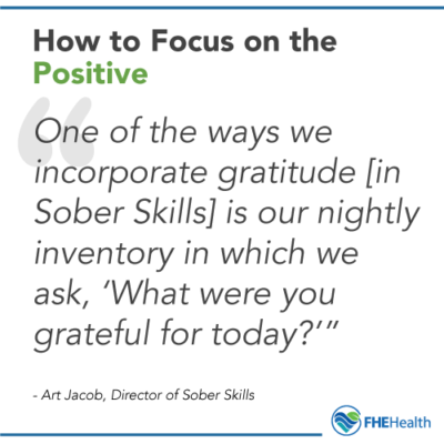 How to focus on the positive in recovery