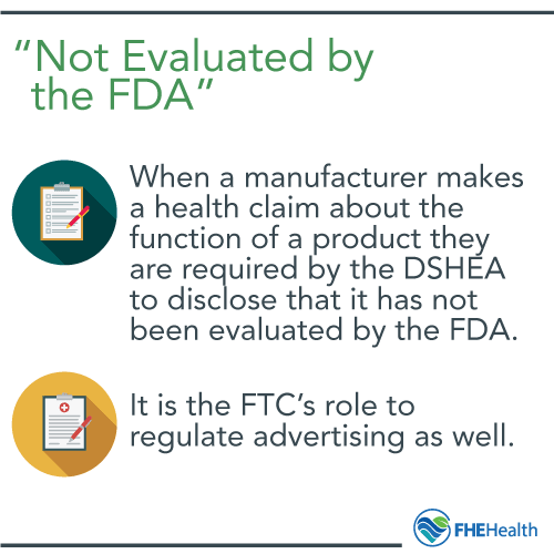 Not Evaluated by the FDA - what does it mean?