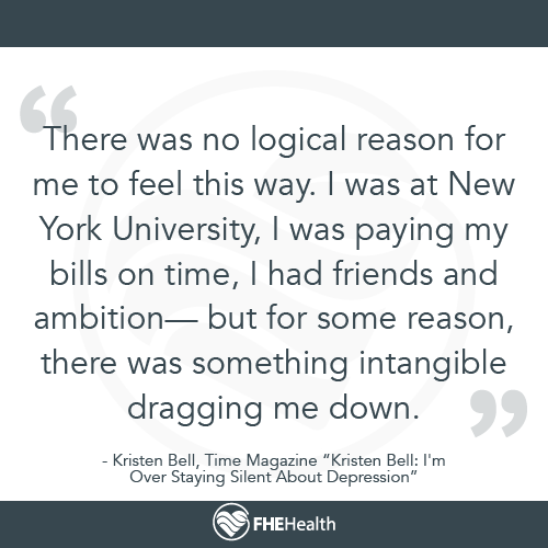 Kristen Bell Quote - Describing Depression