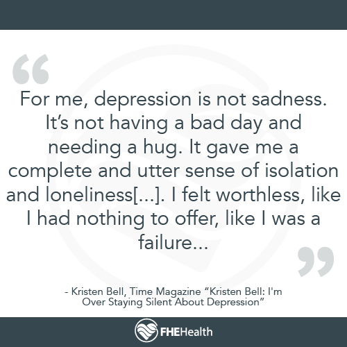Kristen Bell Depression - What is sadness/depression