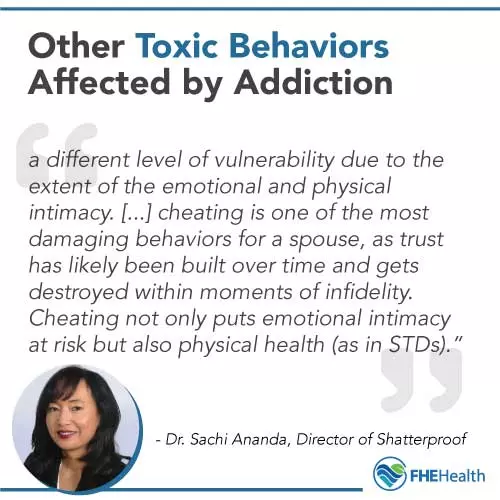 Other toxic behaviors from addiction