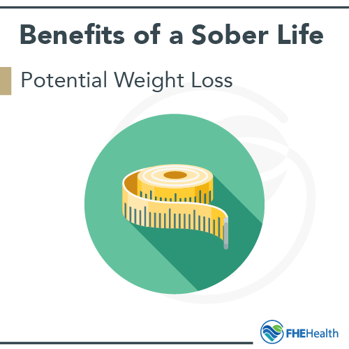 benefits of being sober curious - Potential weight loss
