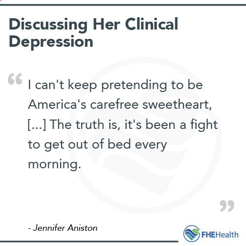 Jenifer Aniston Being Open about Depression