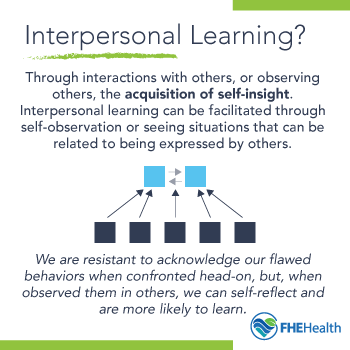 Interpersonal learning in group therapy