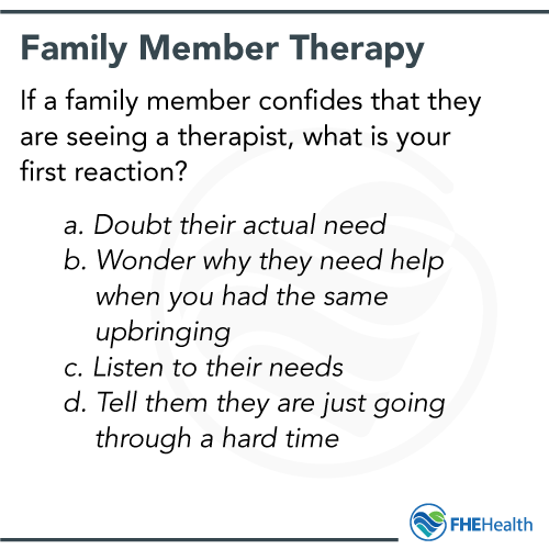 Family member therapy