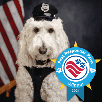 Officer Kora, 2024 First Responder Paws winner