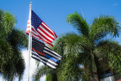 Flags at Shatterproof Building