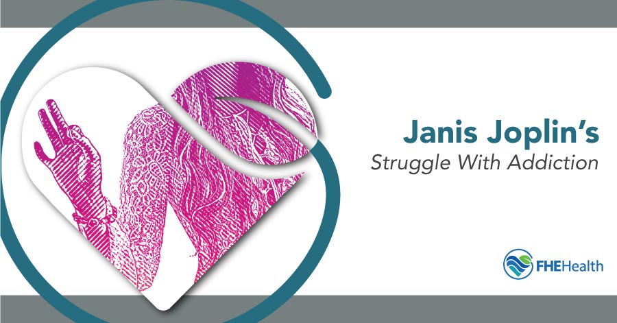 Janis Joplin's struggle with addiction