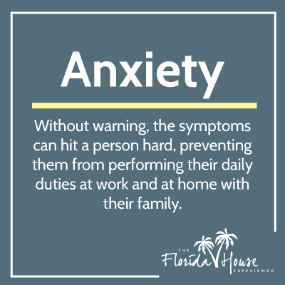 Anxiety - Without warning the symptoms can hit a person hard.