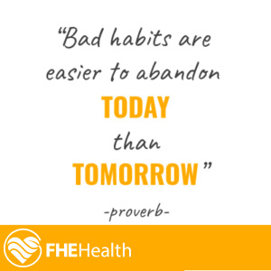 A proverb about habits