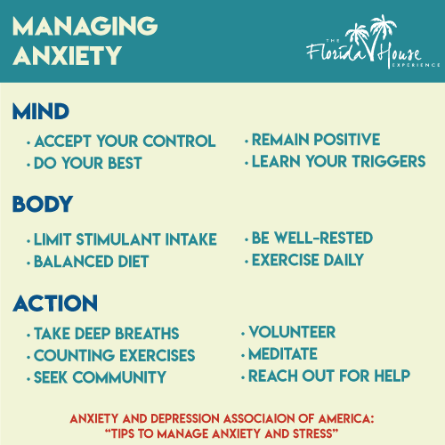 Tips for managing anxiety