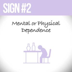 Mental or Physical Dependence - Signs of Addiction