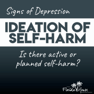 Signs of Depression - Self-harm