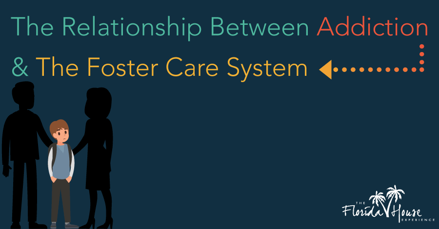 What is the relationship between addiction and the foster care system