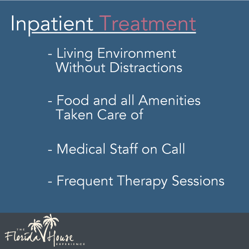 Description of what inpatient treatment is