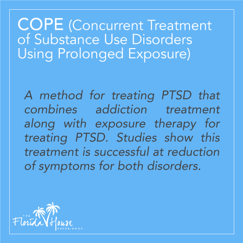 SUD and PTSD treatment COPE - concurrent treatmenmt of substance use disorder