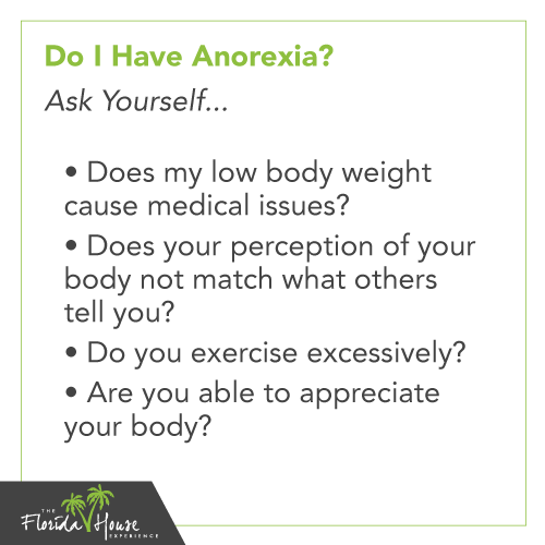 Questions to ask yourself if you have anorexia?