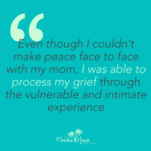 Quote 3 - Even though i couldn't make peace face to face with my mom.