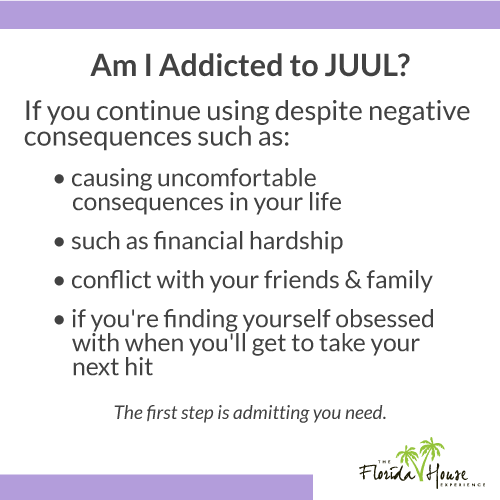 How can you tell when you are addicted to JUUL?