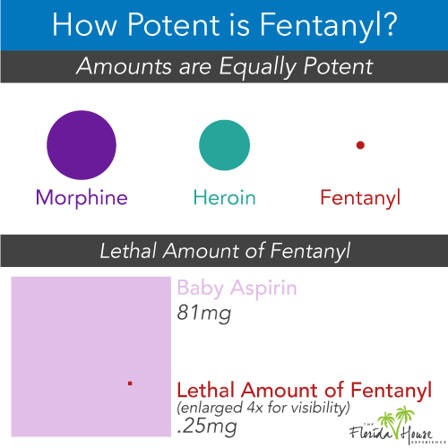 How strong is fentanyl compared to other drugs?