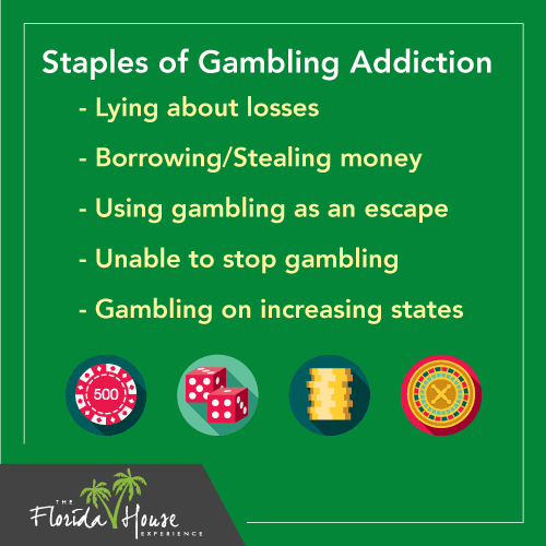 What are the staples of gambling addiction