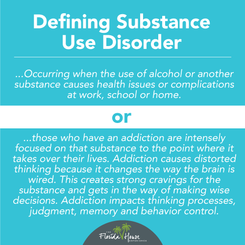 How do you define substance use disorder?