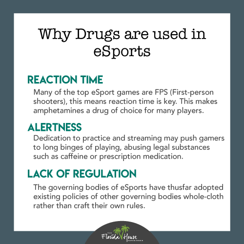 What kinds of drugs are used in eSports