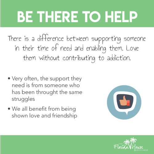 There is a difference between supporting in their time of need and enabling