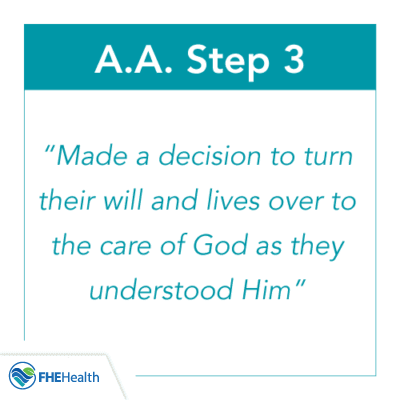 What is Step 3 of AA