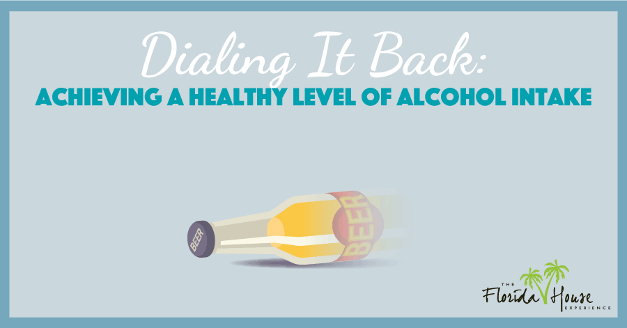 What is the healthy level of alcohol intake?