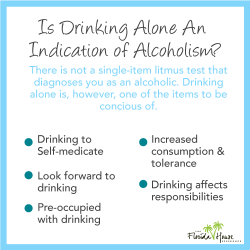 There is not a single-item litmus test that diagnoses you as an alcoholic 
