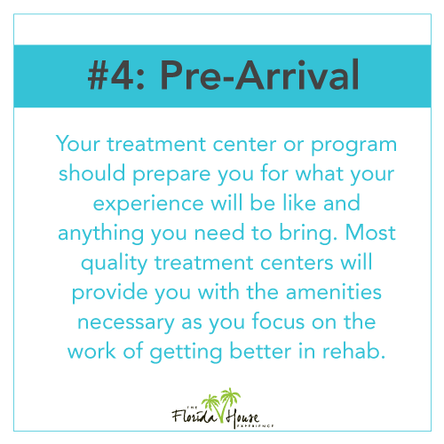 Seeking treatment - Step 4 - Pre-arrival