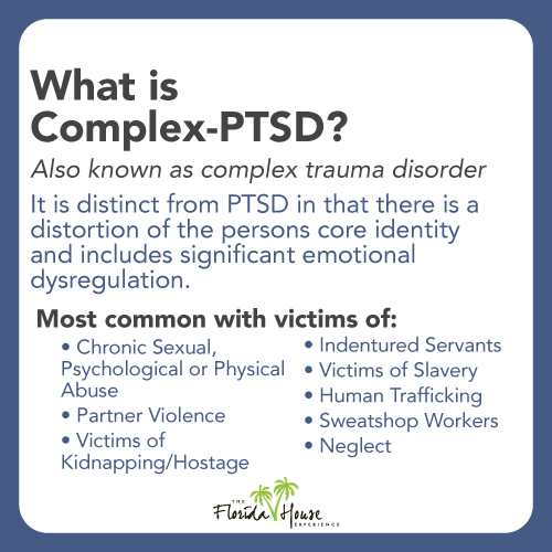 Also known as complex trauma disorder, it is distinct from PTSD in that there is a distortion of the persons core identity