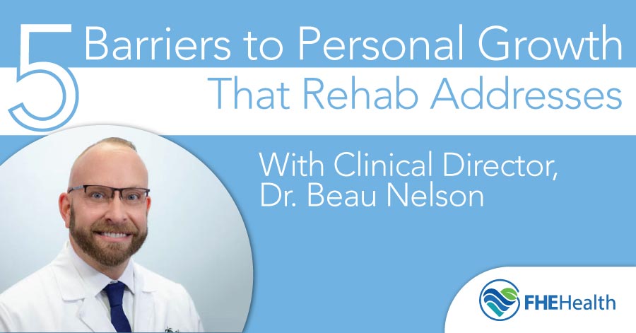 How can Rehab help address problems with personal growth?