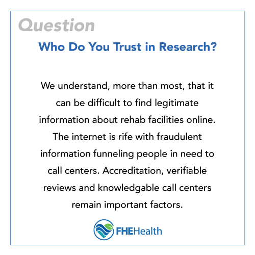 How do you find reputable research for treatment centers?